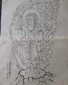 森本登さんがFBを初めました❗ご紹介を兼ねて20年前に描いていた仏画を見て下さい🍀