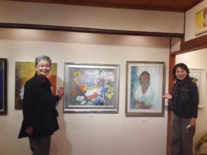 『共遊空間4人展』は画業50年以上の女流画家さん達のエネルギッシュな展覧会でした💖