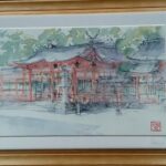 ㊗️謹賀新年🎍1月の絵画をお届けします。その時々に二人で行った思い出の地が絵になりました🎨