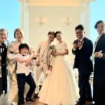 素敵なお二人の結婚式は天候にも恵まれ、たくさんの方々の参列の愛💞を誓われました💖