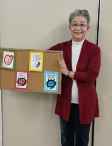 新年の『己書』の初描きは節分です。楽しいお稽古がスタートしました✒️