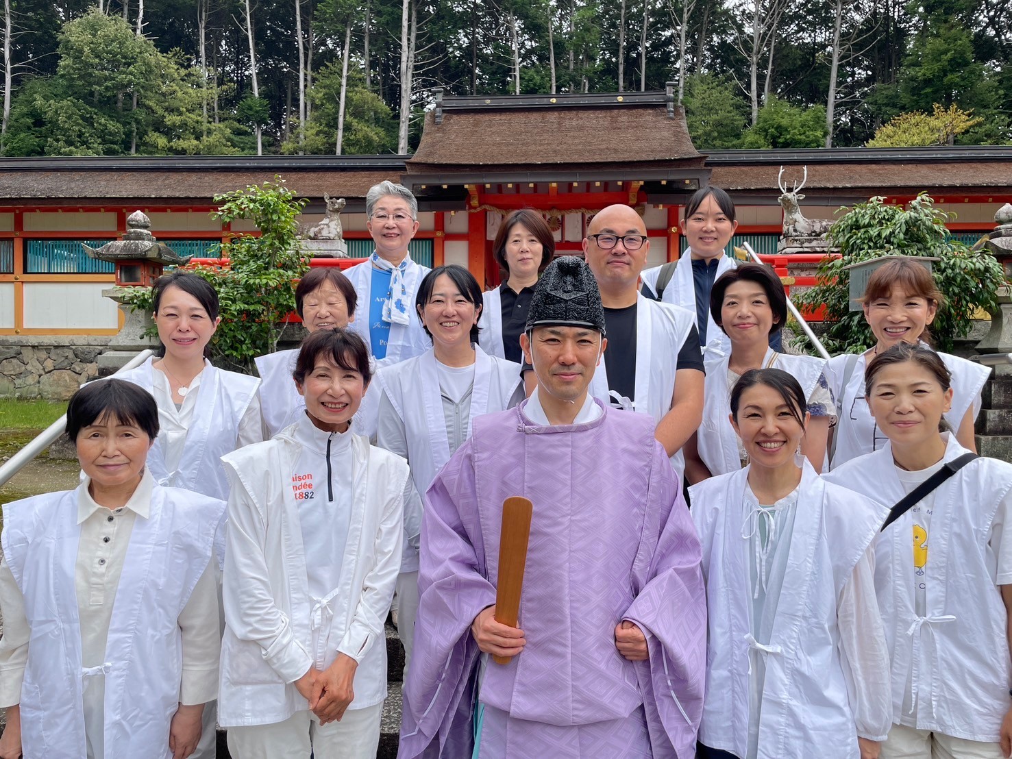 一万人のお宮奉仕で大原野神社へ行きました