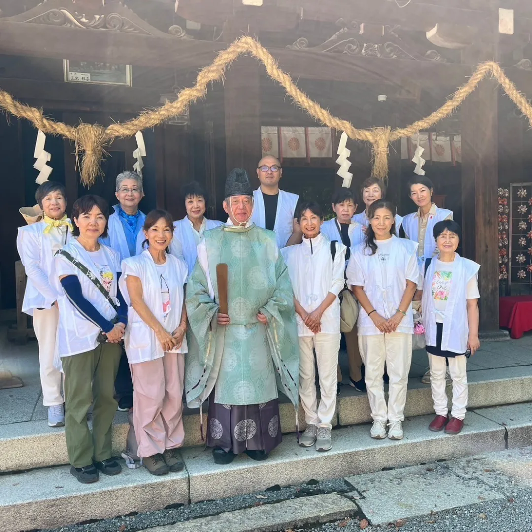 [一万人のお宮奉仕]から2回目の水無瀬神宮⛩️へ清掃奉仕に行きました