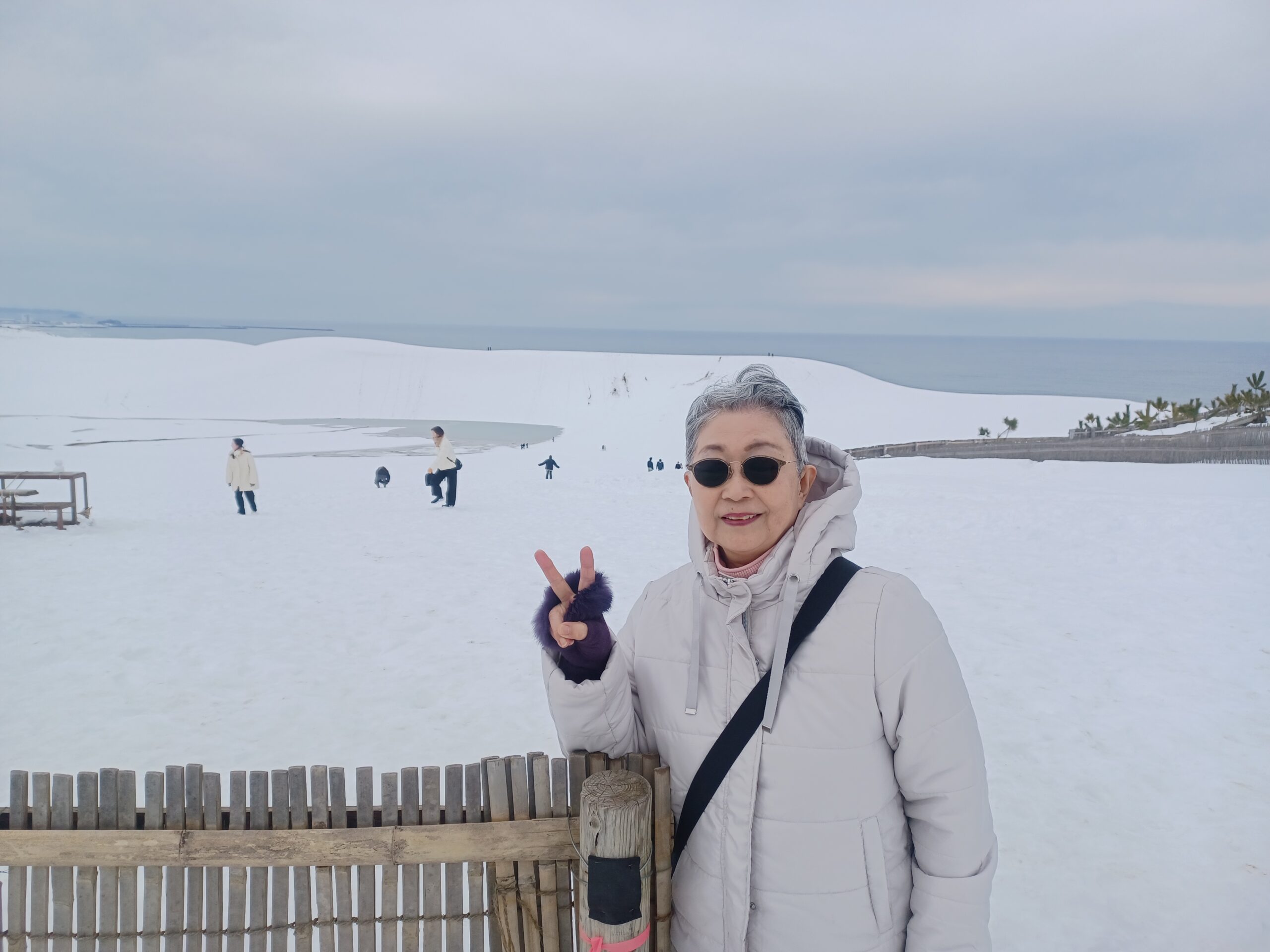 大人の遠足は雪の鳥取砂丘と浜坂温泉です☃️